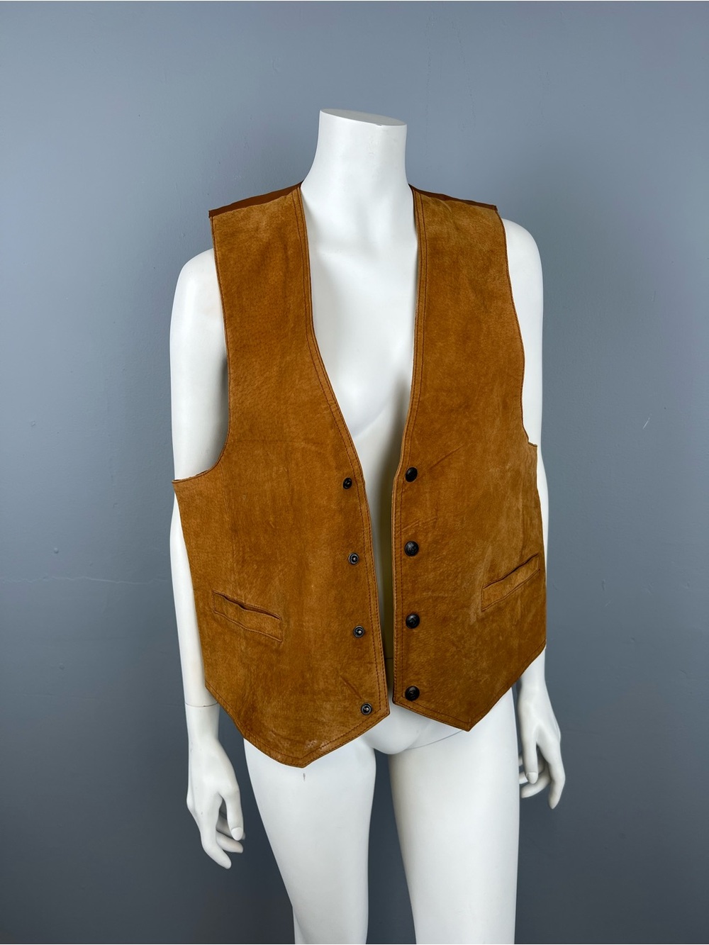 In Private Men’s wear Classic Men’s Suede Vest - Brown